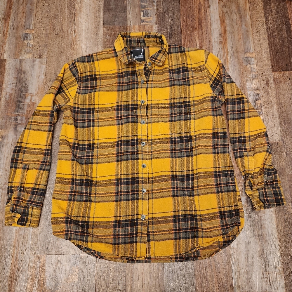 Lily & Lottie Plaid Flannel Button Down